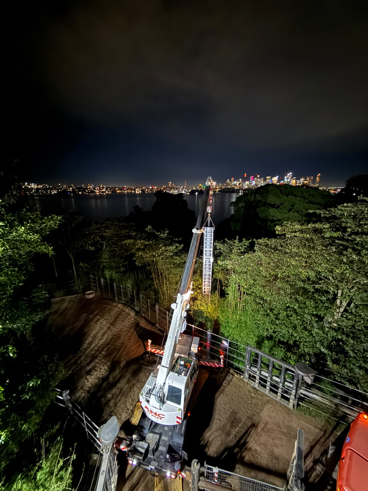 ANC Cranes crane hire at the Taronga Zoo project